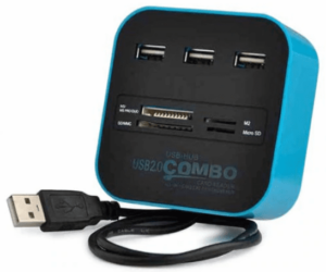 gb hub usb e leitor de cartões