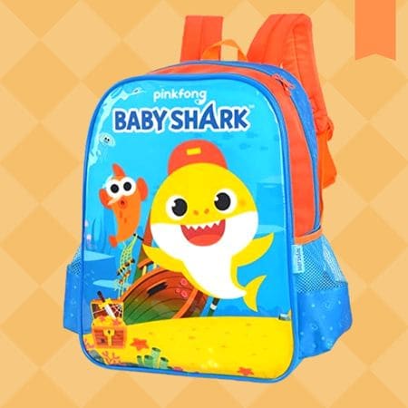 mochila de costas escolar baby shark
