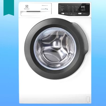 máquina de lavar frontal electrolux branca
