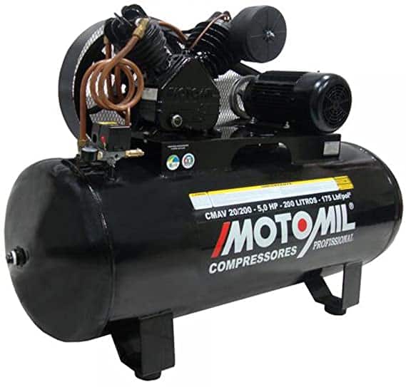 compressor de ar profissional motomil cmav 20