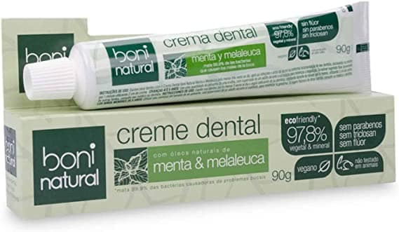 creme dental natural de menta boni