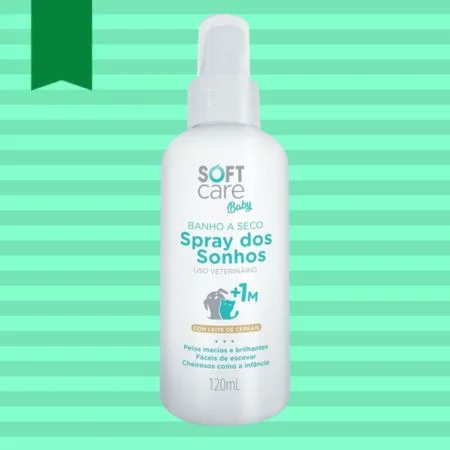 banho seco para gatos hidratante Soft Care Baby