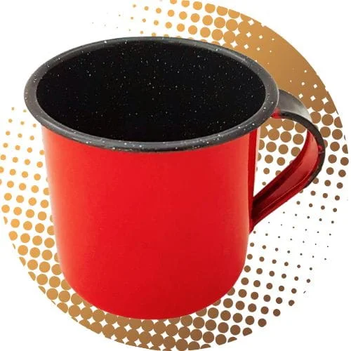 caneca esmaltada